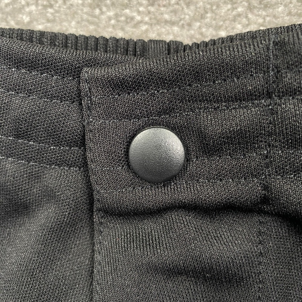 Olympus Straight High Rise Pockets Logo Drawstring Shorts Women's Size XS Black - Picture 4 of 11